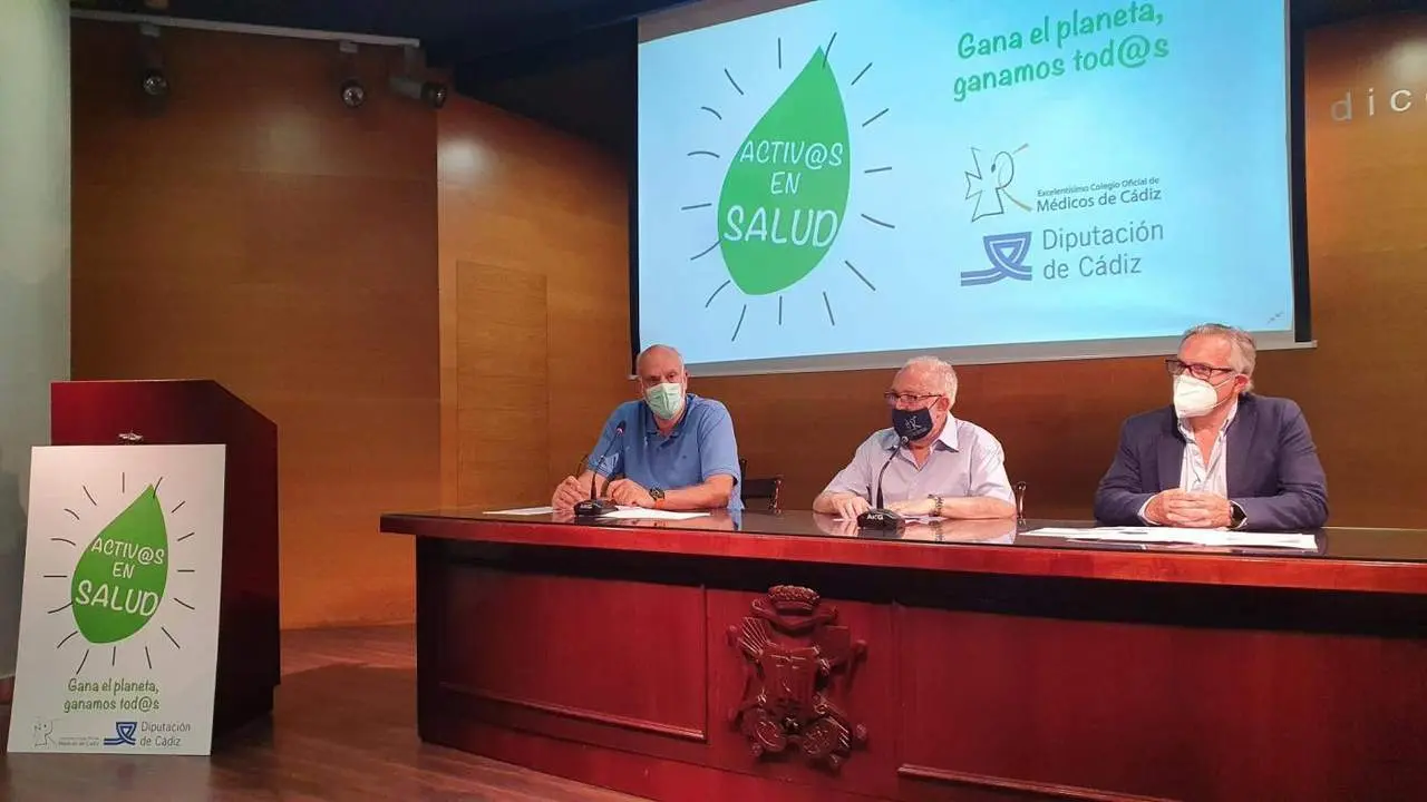 Presentaci&oacute;n de la campa&ntilde;a &lsquo;Activ@s en salud. Gana el planeta. Ganamos tod@s&rsquo; del Colegio de M&eacute;dicos de C&aacute;diz y la Diputaci&oacute;n Provincial. - VIVA