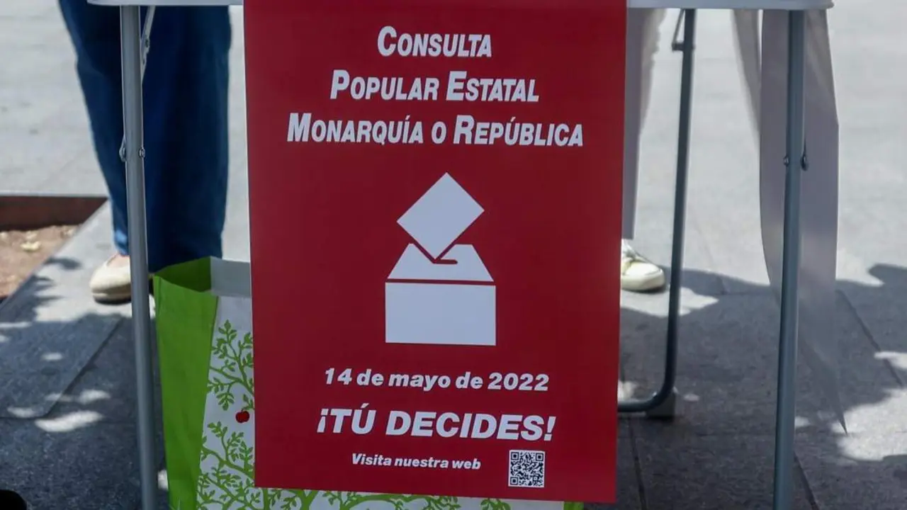 Cartel de la consulta popular estatal, no oficial. - Europa Press