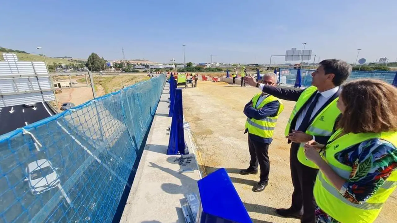 Visita del delegado del Gobierno a las obras. - Archivo