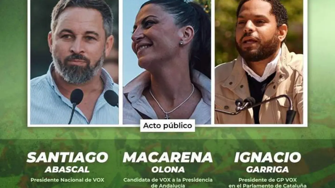 Acto de Vox en Algeciras el 16 de junio. - AI