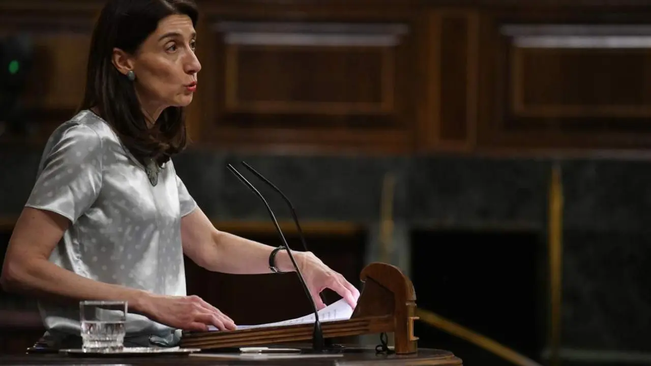La ministra de Justicia, Pilar Llop, interviene durante una sesi&oacute;n plenaria, en el Congreso de los Diputados, en foto de archivo.  - ALBERTO ORTEGA / EP 