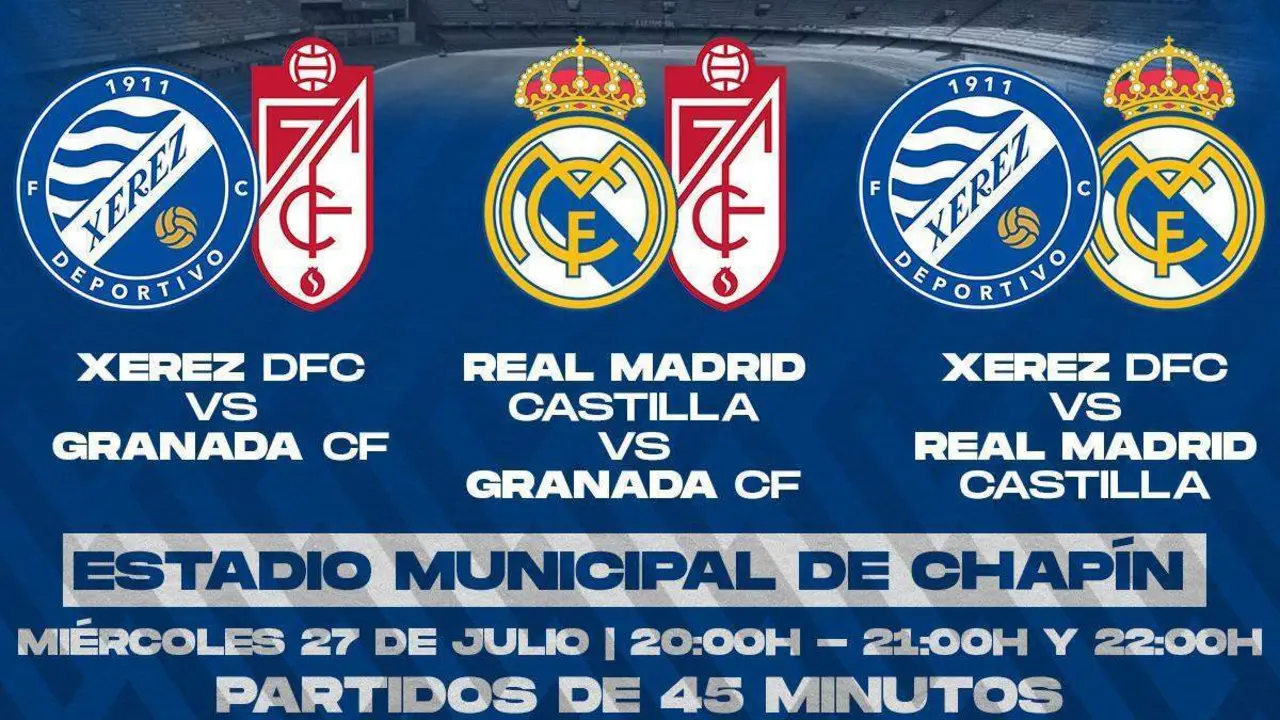 Imagen con la que el club anuncia el triangular. - xerezdfc.com