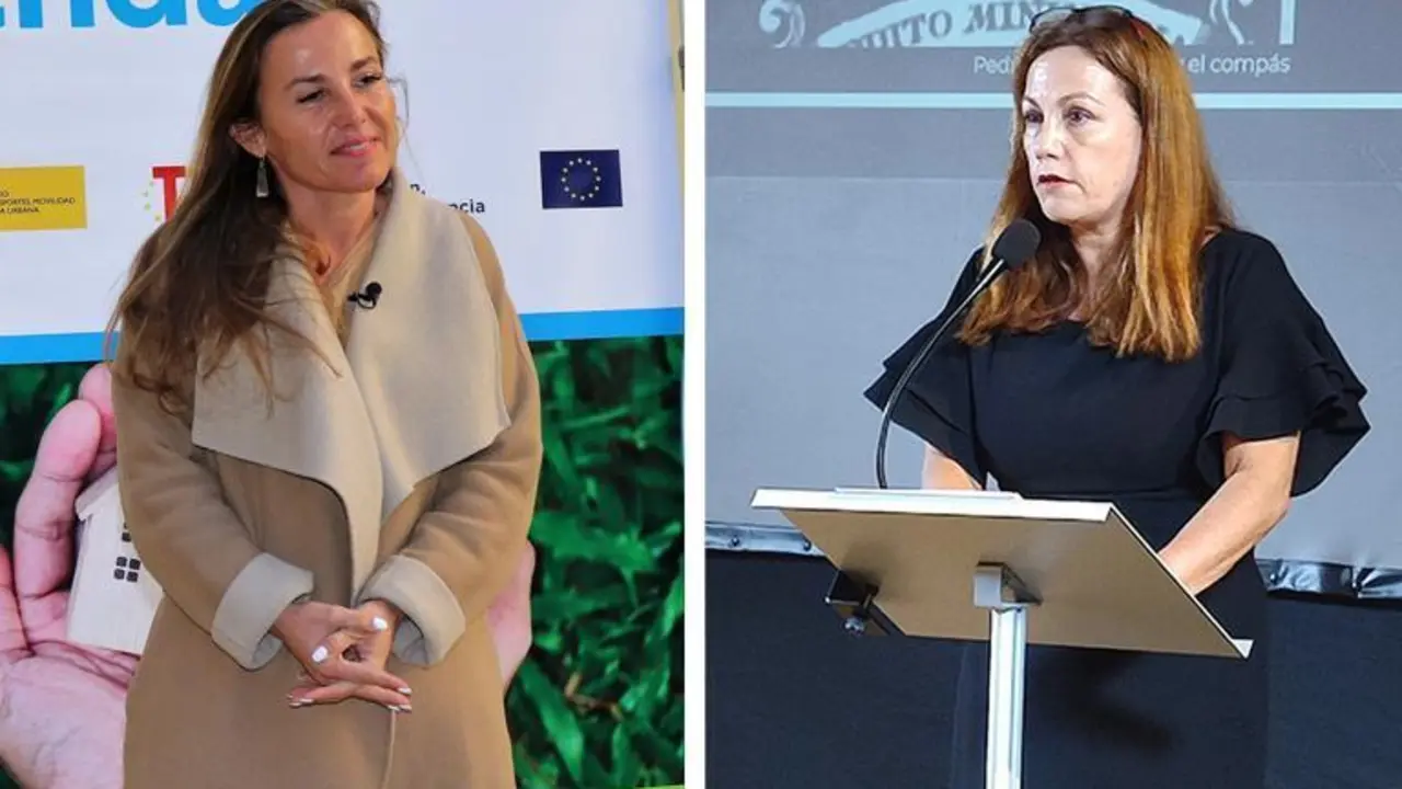 Noem&iacute; Sanch&iacute;s, presidenta del CACOA, y Cristina Murillo, decana del COAS. - Archivo