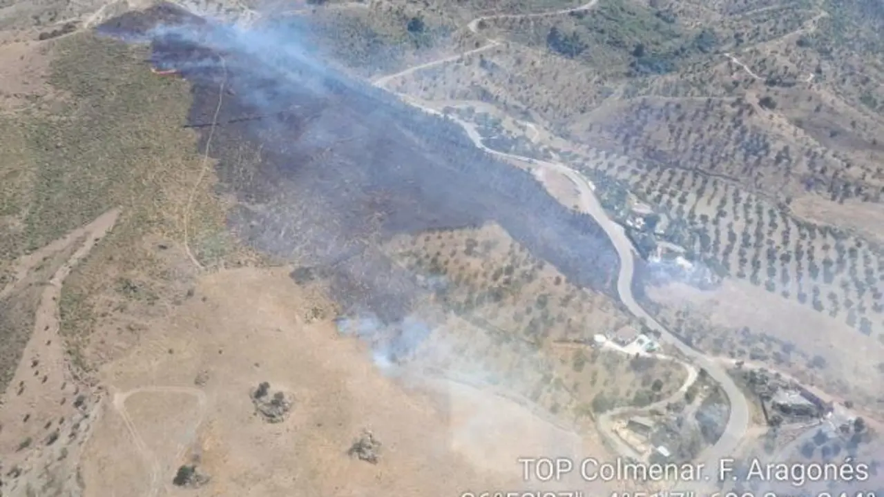 Incendio estabilizado en un paraje de Ardales (M&aacute;laga) - INFOCA