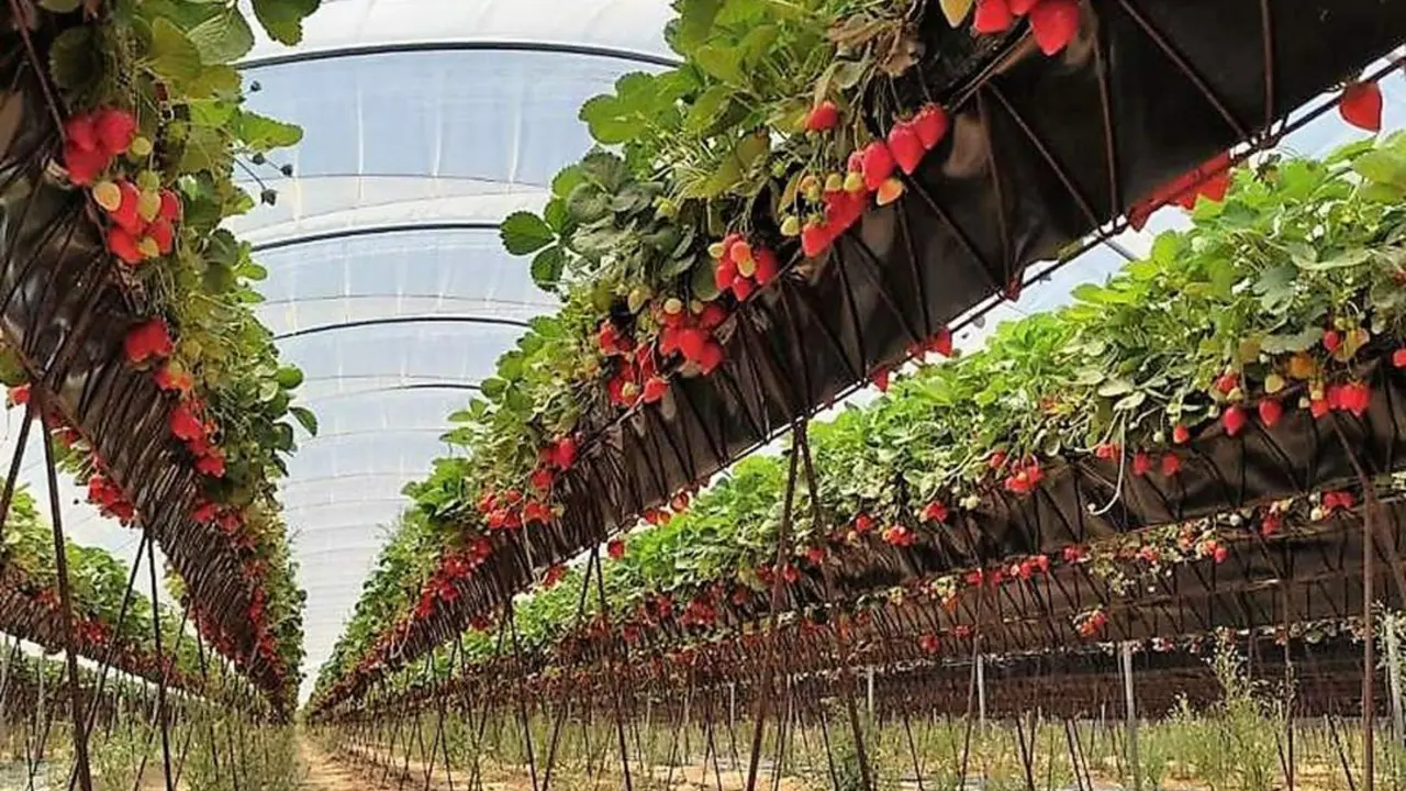 Plantaci&oacute;n de fresas. | VH.