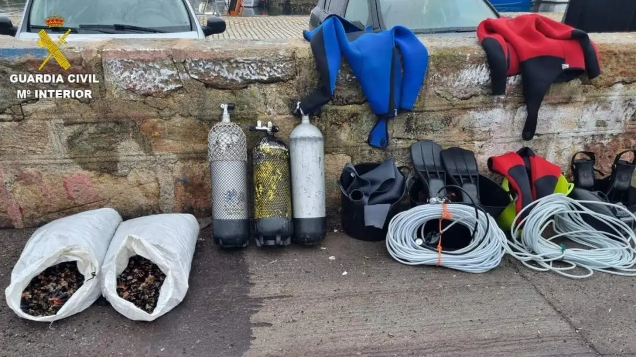 Material intervenido. - Guardia Civil