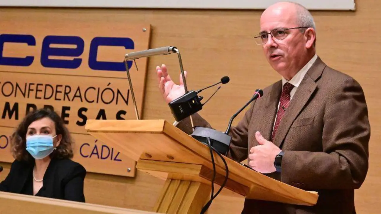 Javier S&aacute;nchez Rojas, presidente de la Confederaci&oacute;n de Empresarios de la provincia de C&aacute;diz - CEC