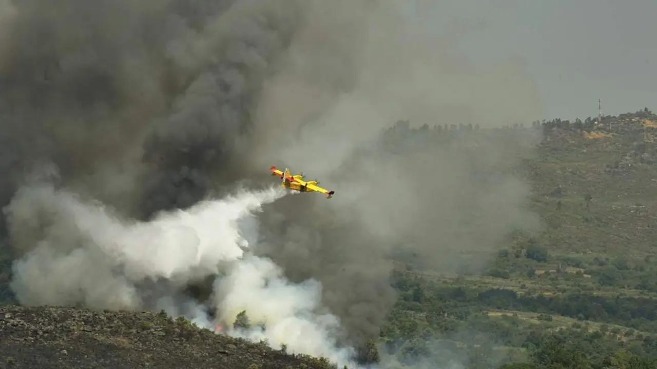 Incendio de Cualedro. - Europa Press