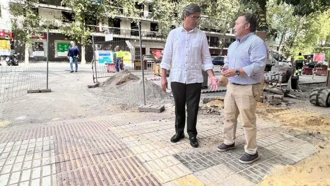 Pimentel ante las obras de Reyes Cat&oacute;licos. - Cs