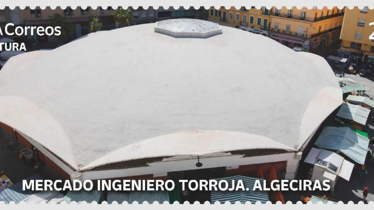 El sello del mercado Ingeniero Torroja, de Algeciras. - A. I.