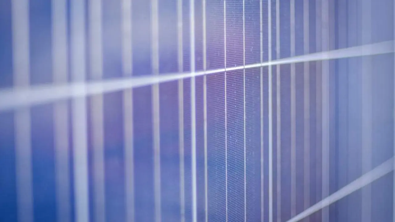 Una placa solar. - 