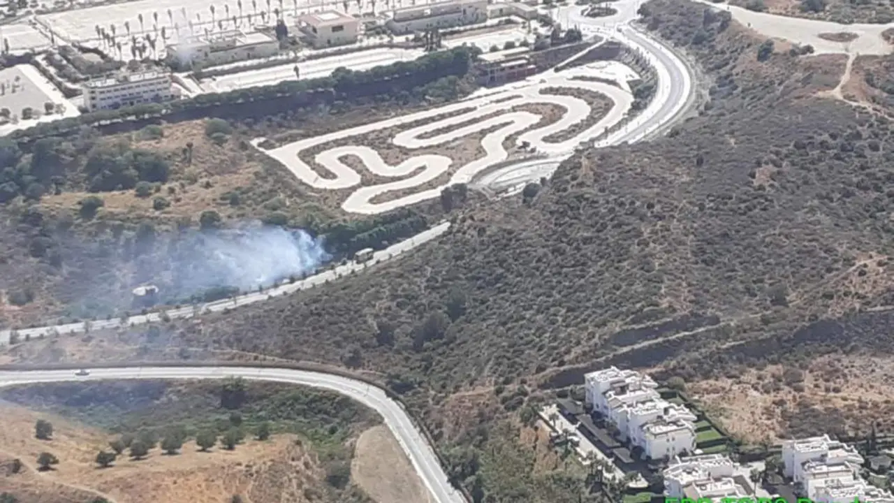 El incendio de la zona del hip&oacute;dromo. - Infoca