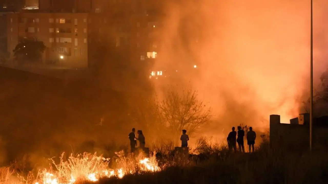 El incendio. - Efe