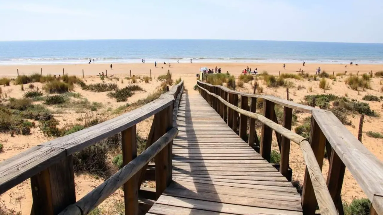 Playa del litoral de Huelva. - VH
