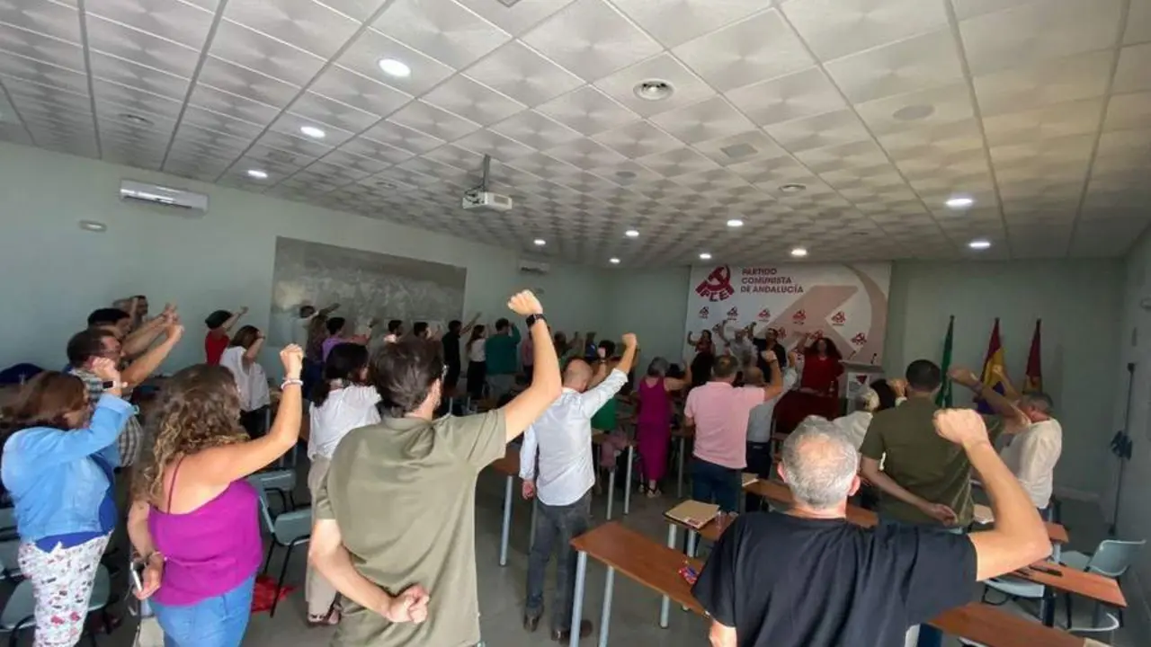 Una imagen de la conferencia pol&iacute;tica de los comunistas gaditanos.  - Andaluc&iacute;a Informaci&oacute;n