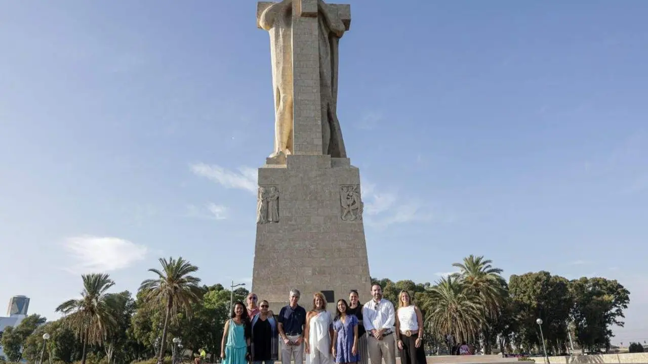 Pilar Miranda en una reciente visita a Col&oacute;n. - VH