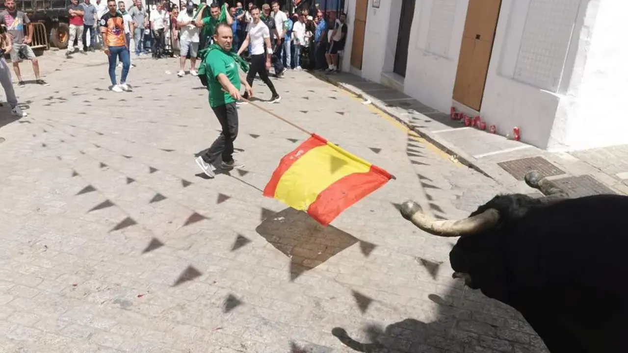 Toro Embolao de Vejer. - Perales