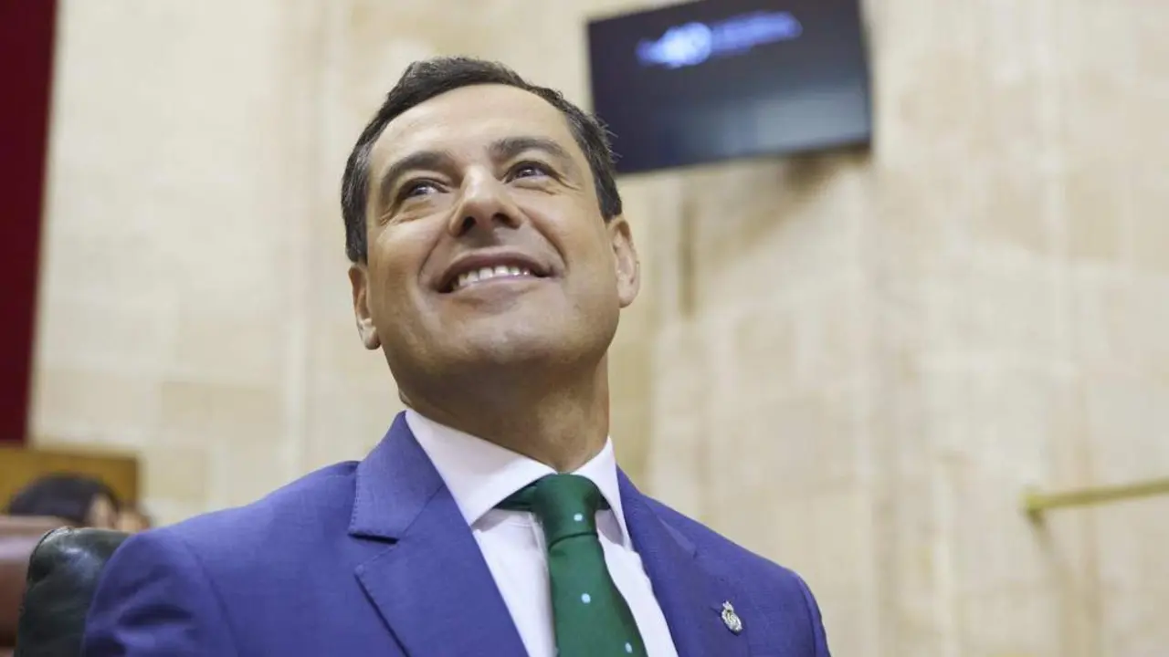 El presidente de la Junta de Andaluc&iacute;a, Juanma Moreno. - EP