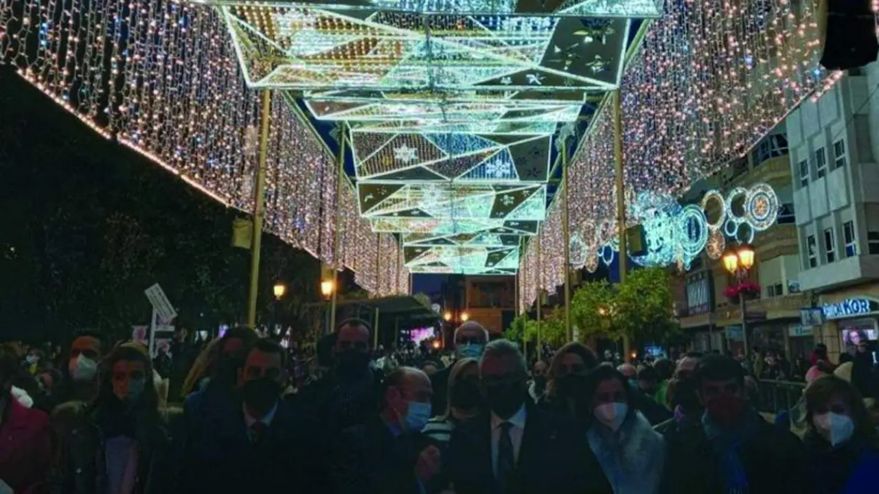 Encendido del alumbrado navide&ntilde;o del pasado a&ntilde;o     - 