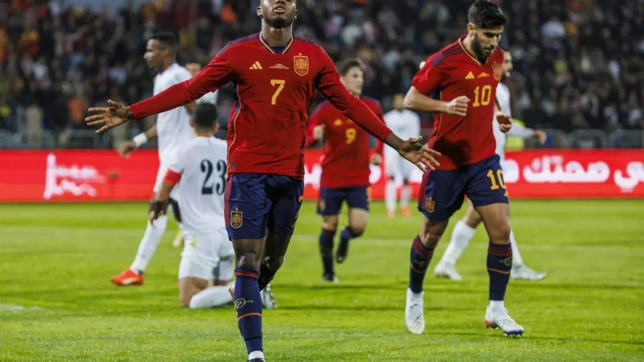 Gol de Ansu Fati con Espa&ntilde;a. - EFE