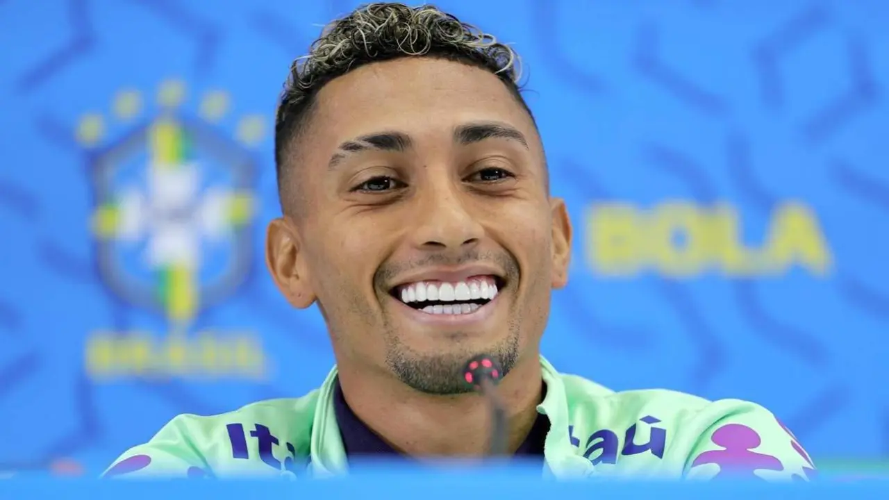 El brasile&ntilde;o Raphinha. - EFE