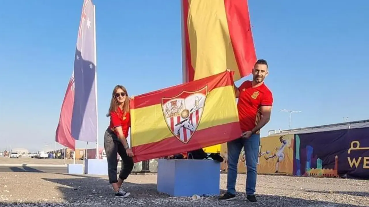 Inma Guerrero y Nacho Almeda en Doha. - 