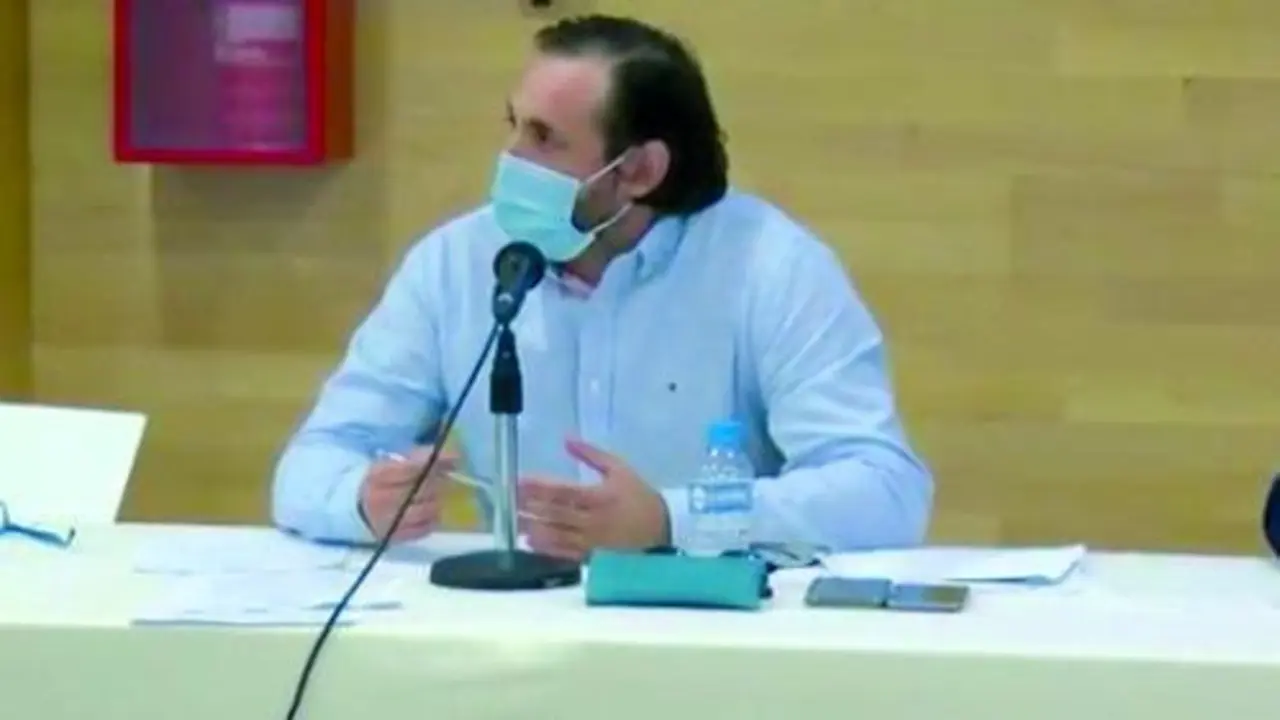 Javier Viso, en un pleno. - A. I.