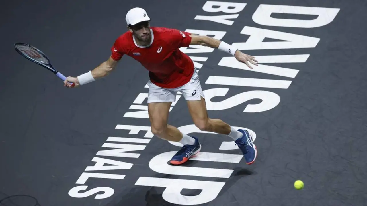 El croata Borna Coric, en su partido de este mi&eacute;rcoles. - Julio Mu&ntilde;oz/EFE