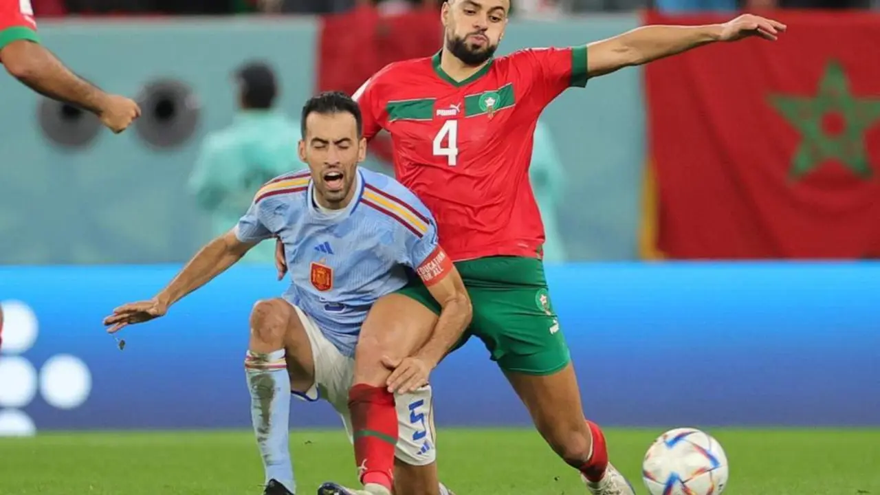 busquets, durante el partido de octavos. - efe