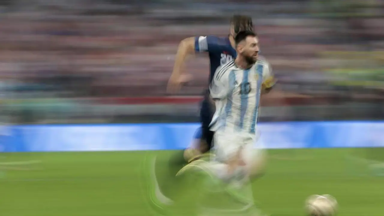 Messi, en la semifinal frente a Croacia. - EFE