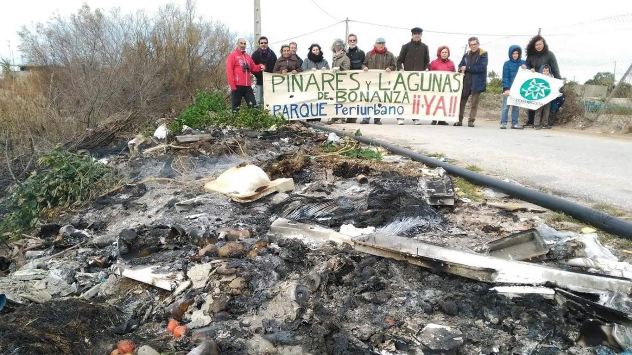 Acci&oacute;n reivindicativa en las Lagunas de Bonanza. - Ecologistas.