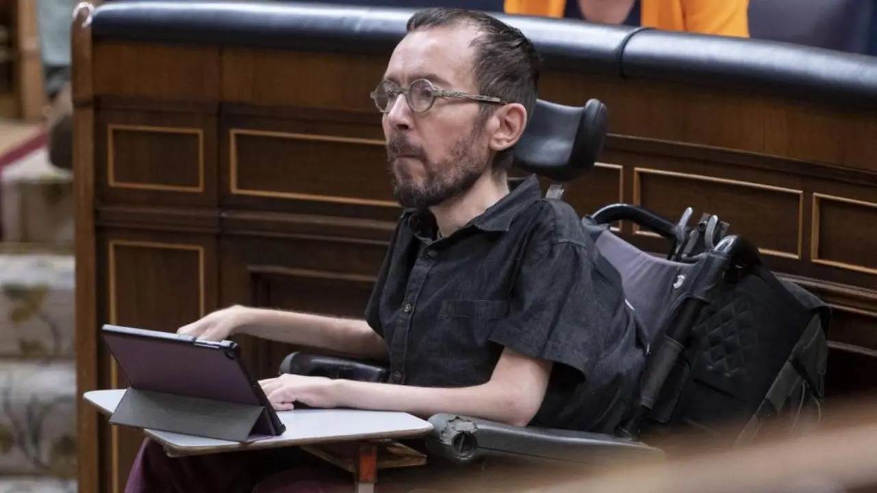 El portavoz de Unidas Podemos en el Congreso, Pablo Echenique. - EP