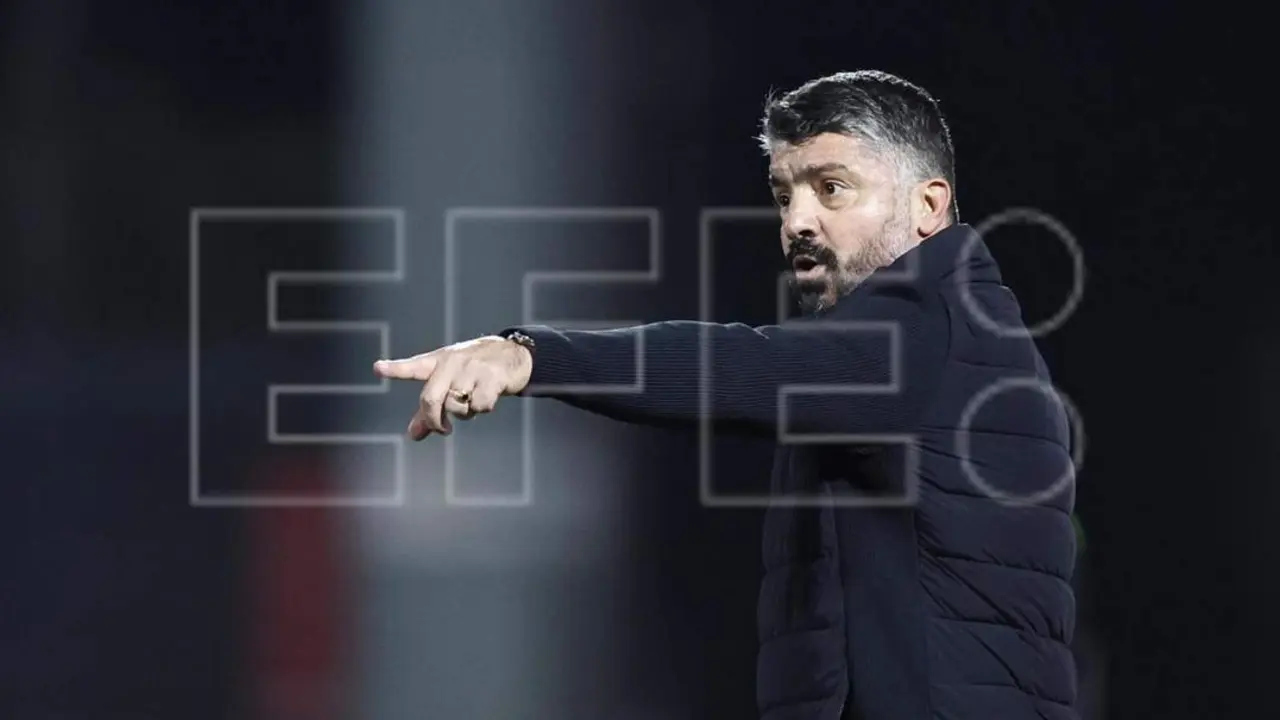Gattuso, entrenador del Valencia. - EFE