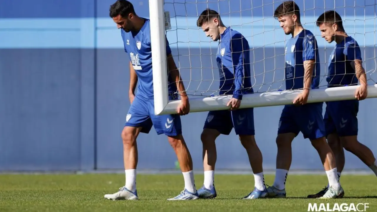 Vuelta a los entrenamientos del M&aacute;laga este martes. - MCF