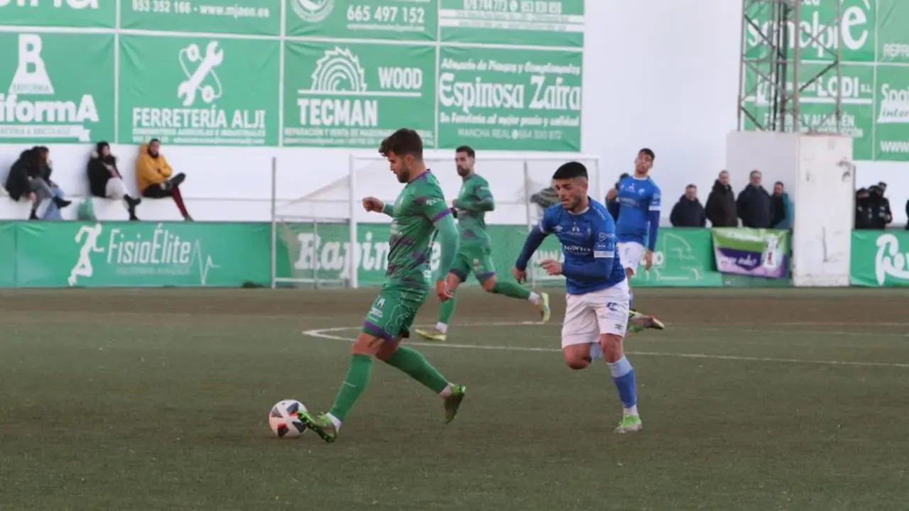 Imagen del partido en Mancha Real. - xerezdfc.com
