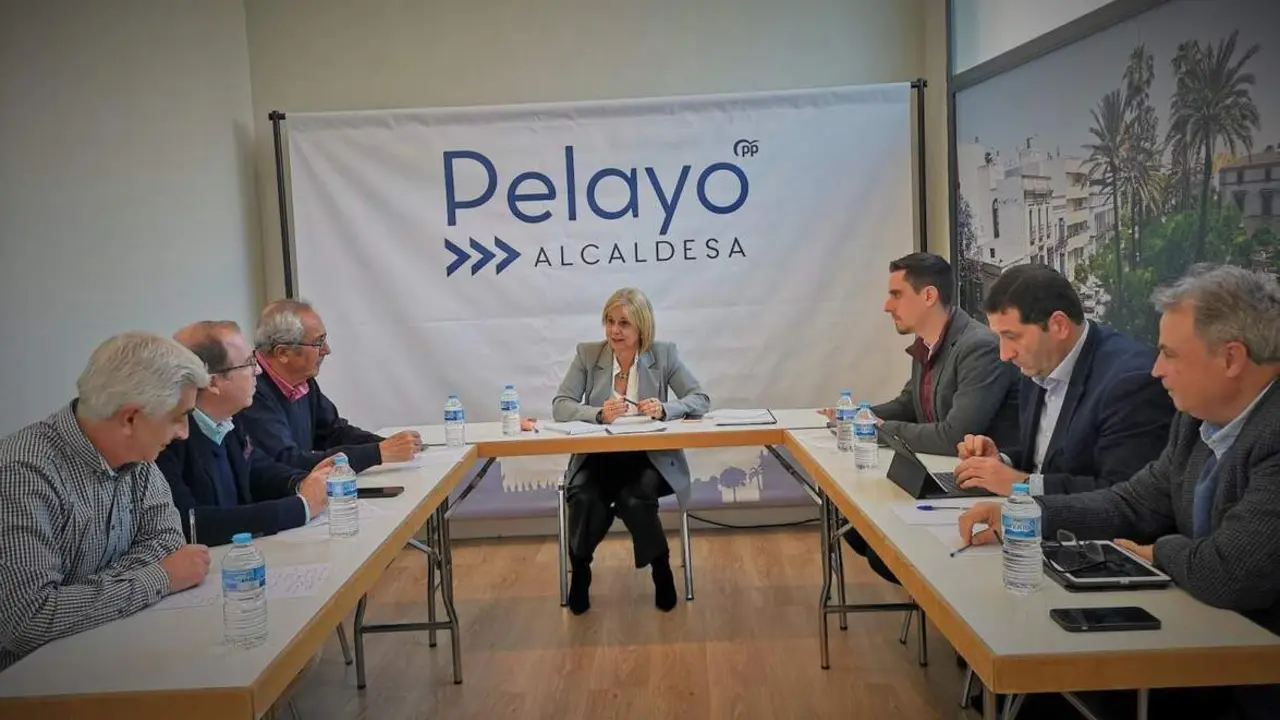 Pelayo en la reuni&oacute;n con los agentes sociales. - PP