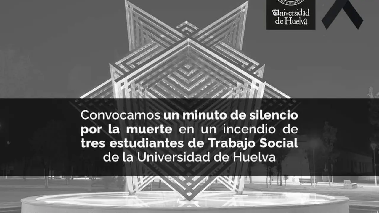 Cartel del minuto de silencio. - VH