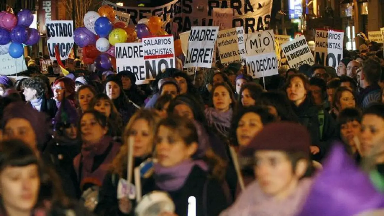 Vista de la manifestaci&oacute;n en Madrid. - EFE