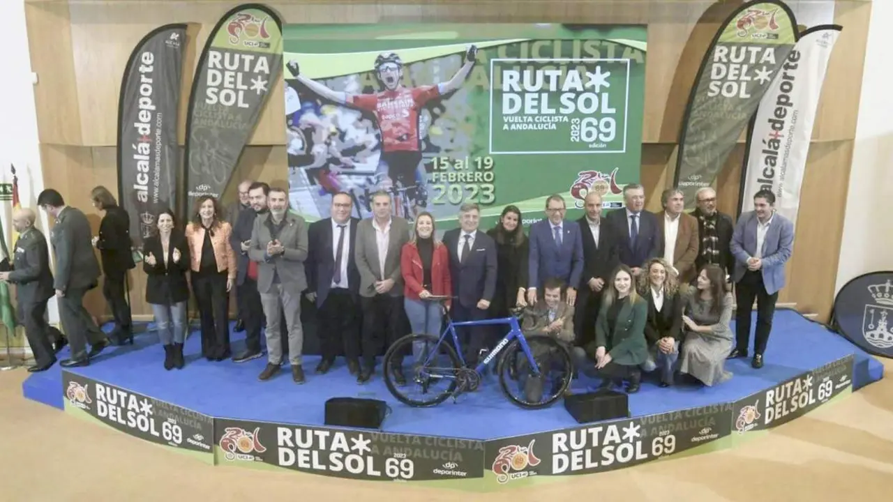 Presentaci&oacute;n de la Vuelta a Andaluc&iacute;a, este martes.  - 
