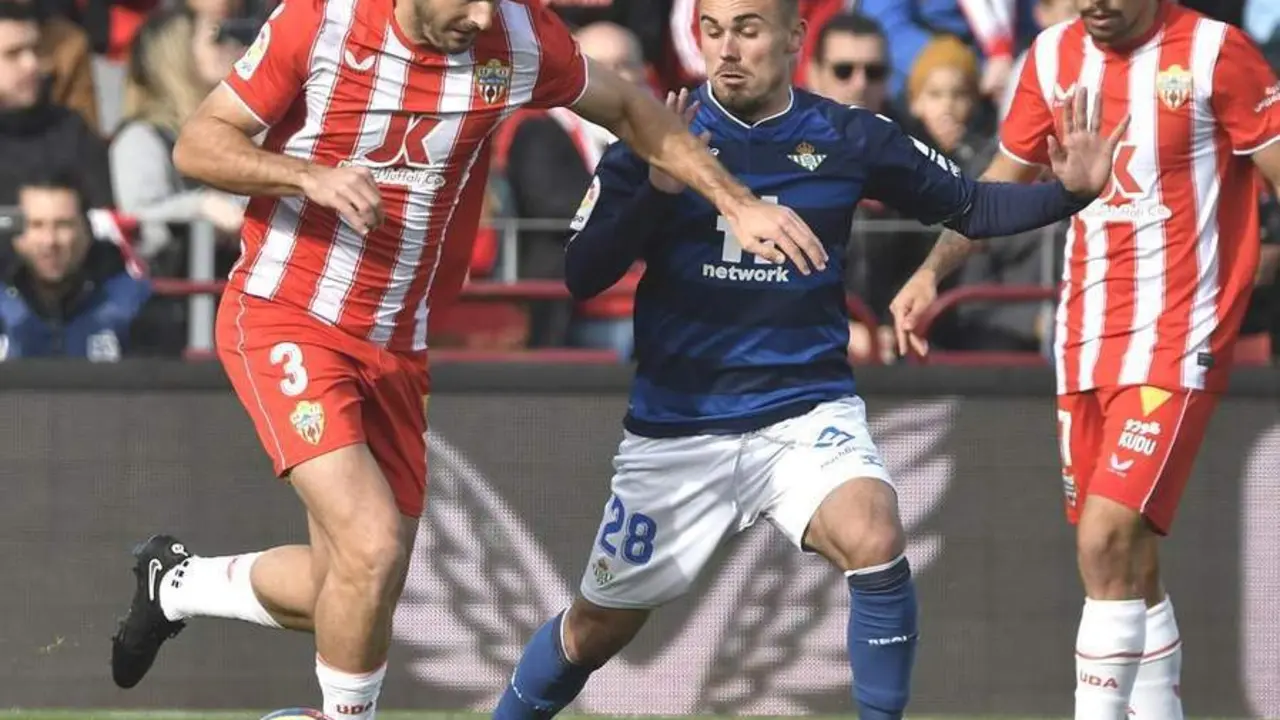 El canterano del Betis, Rodri, durante el partido de esta jornada. - efe