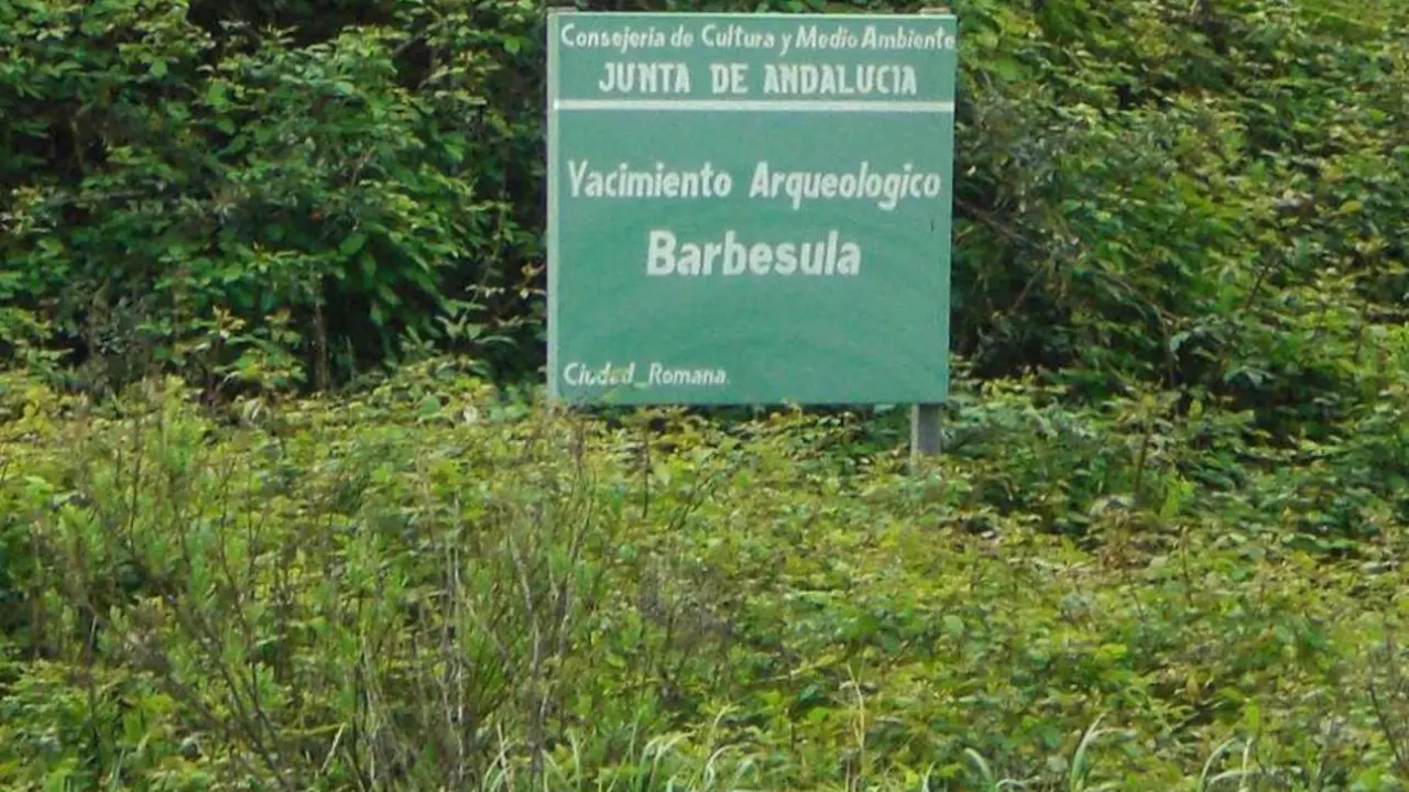 Cartel del yacimiento de Barb&eacute;sula. - AI