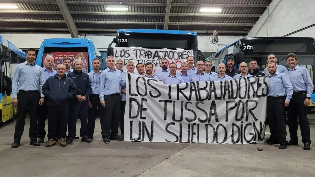 La plantilla de Tussa protesta por sus condiciones laborales - FB