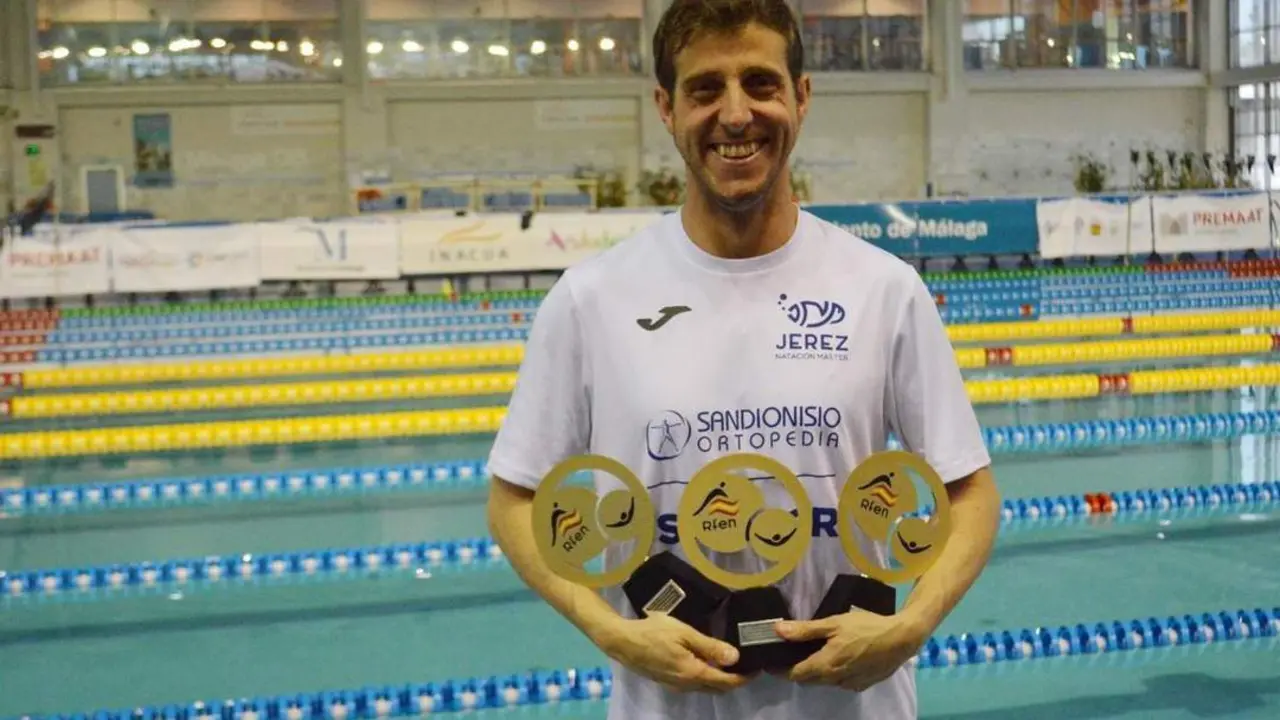 Jes&uacute;s Villegas es feliz en el Jerez Nataci&oacute;n Master - JNM