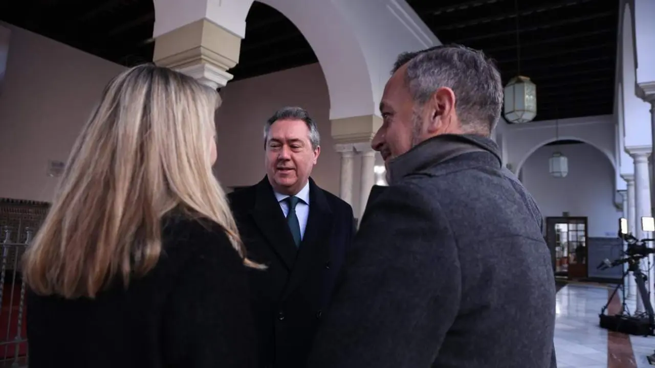 Espadas antes del comienzo del pleno del D&iacute;a de Andaluc&iacute;a. - Europa Press