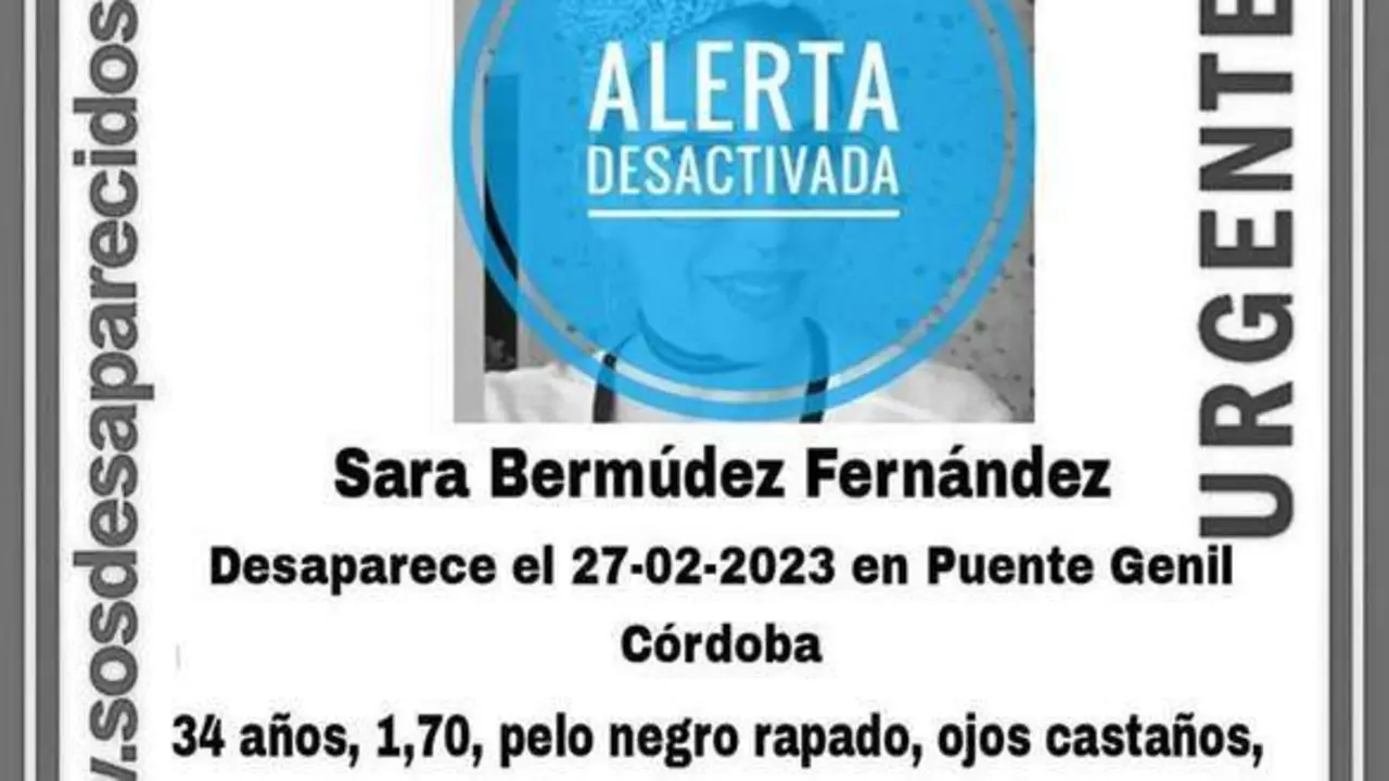 Cartel desactivando la b&uacute;squeda. - SOS Desaparecidos