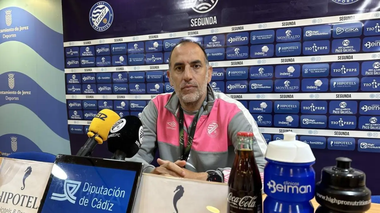 Romerito, este viernes en sala de prensa. - Viva Jerez