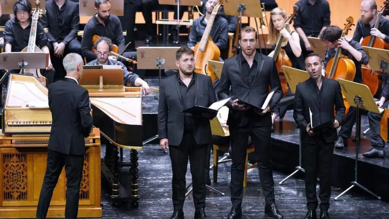 El grupo Ensambles Correspondances, en una actuaci&oacute;n musical. - AYTO