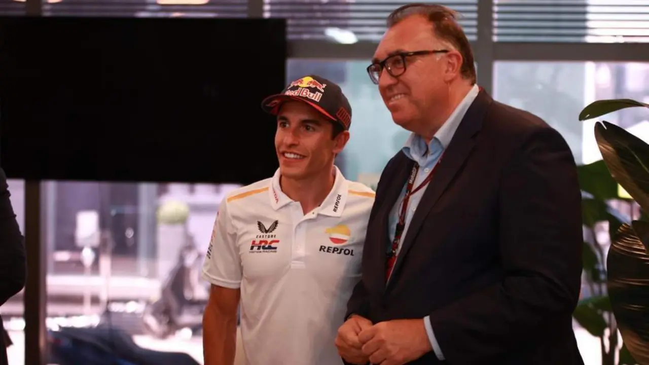 Bernal junto a Marc M&aacute;rquez en el Circuito - Cristo Garc&iacute;a