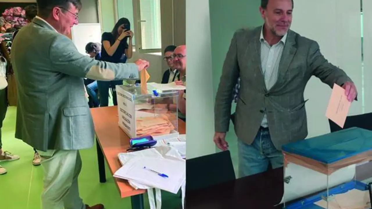 Juan Manuel Rosas votando en Ja&eacute;n y Nicol&aacute;s Ruiz, en Linares.   - Viva Ja&eacute;n.