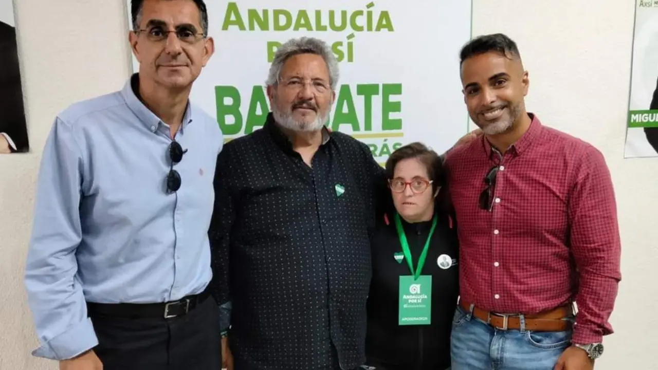 Gema, junto a su padre, Miguel Molina y Juan Miguel Mu&ntilde;oz. - 